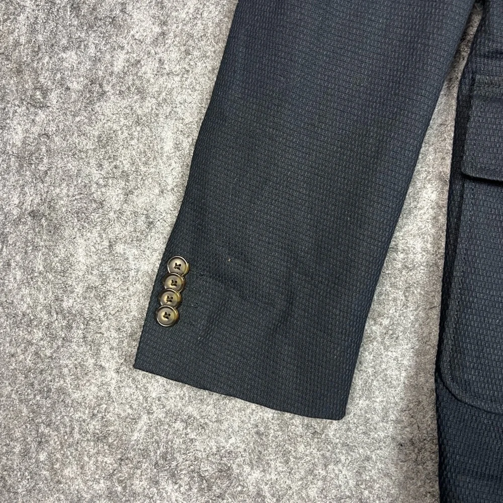 Abercrombie & Fitch Dark Navy Textured Sport Coat Blazer Size 42